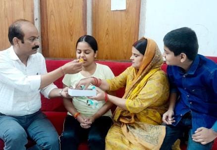 Students were delighted on getting success, their spirits grew stronger