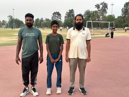 Kurukshetra's daughter Gunjan selected in Kerala PT Usha Academy