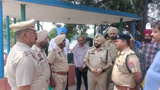 SSP Shubham arrived to take stock of the security of Bhakra Dam.