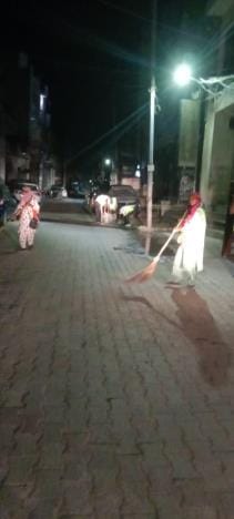 Night cleaning started in Nayagaon, workers launched a campaign