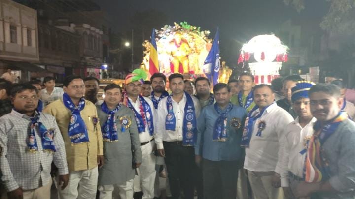 Bhimrao Ambedkar's procession was taken out with great pomp in Sirsaganj