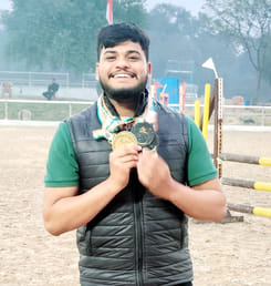 Sahil has brought two gold and three silver medals to the country in horse riding