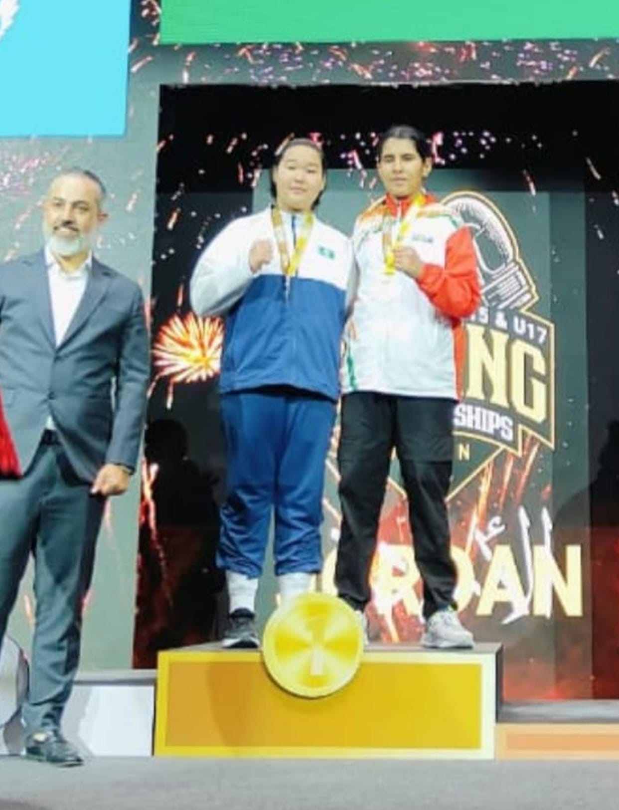 vansika won gold in asian boxing championship