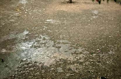 Rajasthan Weather Change in weather in Bhilwara and Shahpura relief from heat due to rain and hail