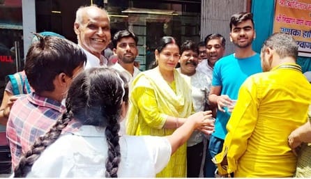 Jains distributed sugarcane juice in Bilsi