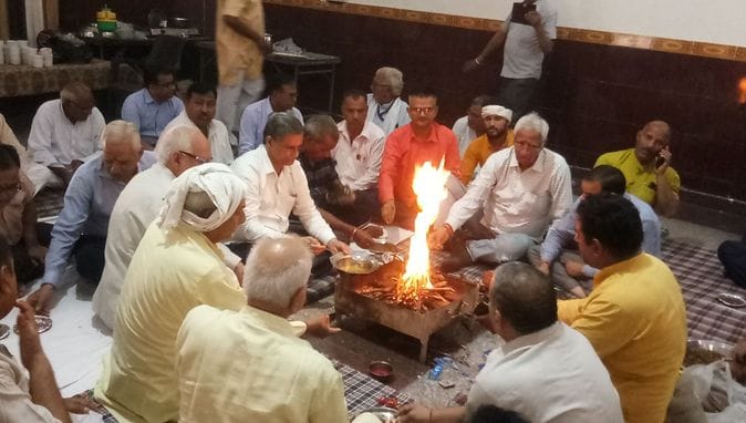 Havan was performed on the occasion of Lord Parshuram's birth anniversary