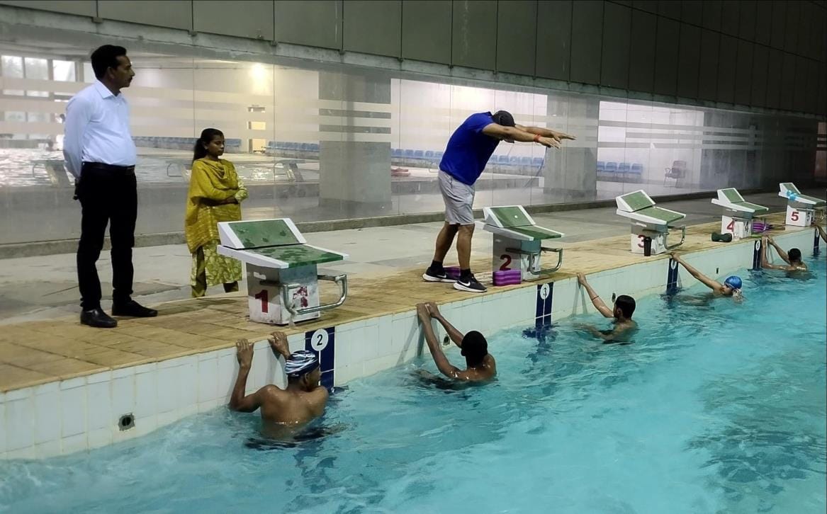 After a long wait, Saifai's swimming pool started functioning