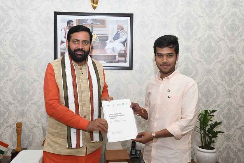 Hardik led India in the United Nations Youth Forum