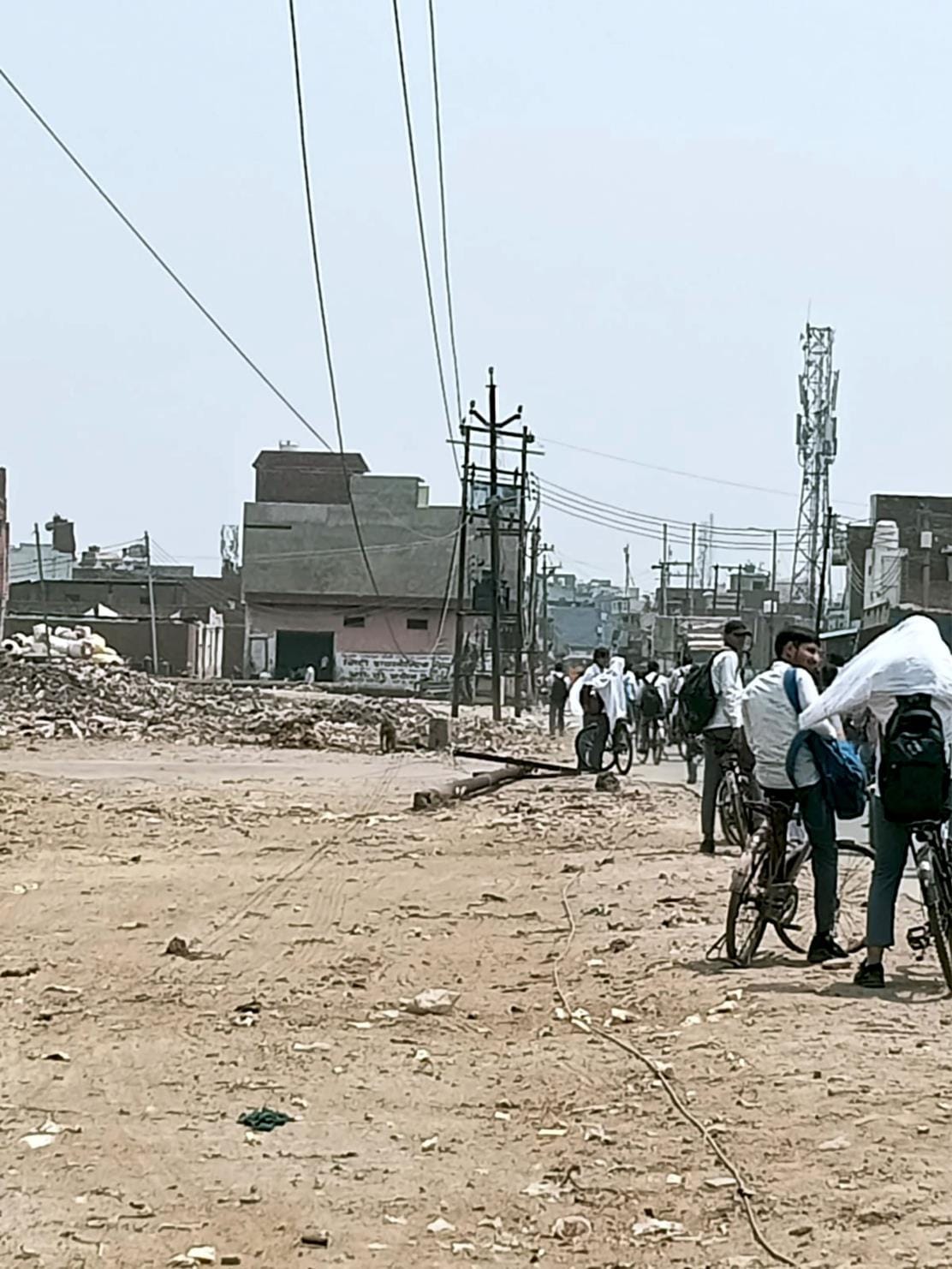Vehicle hit 11 thousand KVA pole, power supply stopped