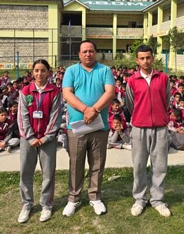 Himanshu was elected head boy and Sneha was elected head girl