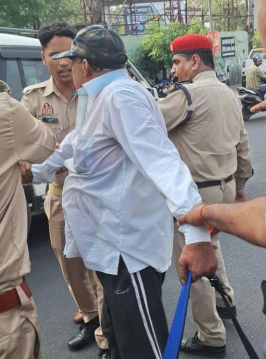Pradhan attempted self immolation, arrested