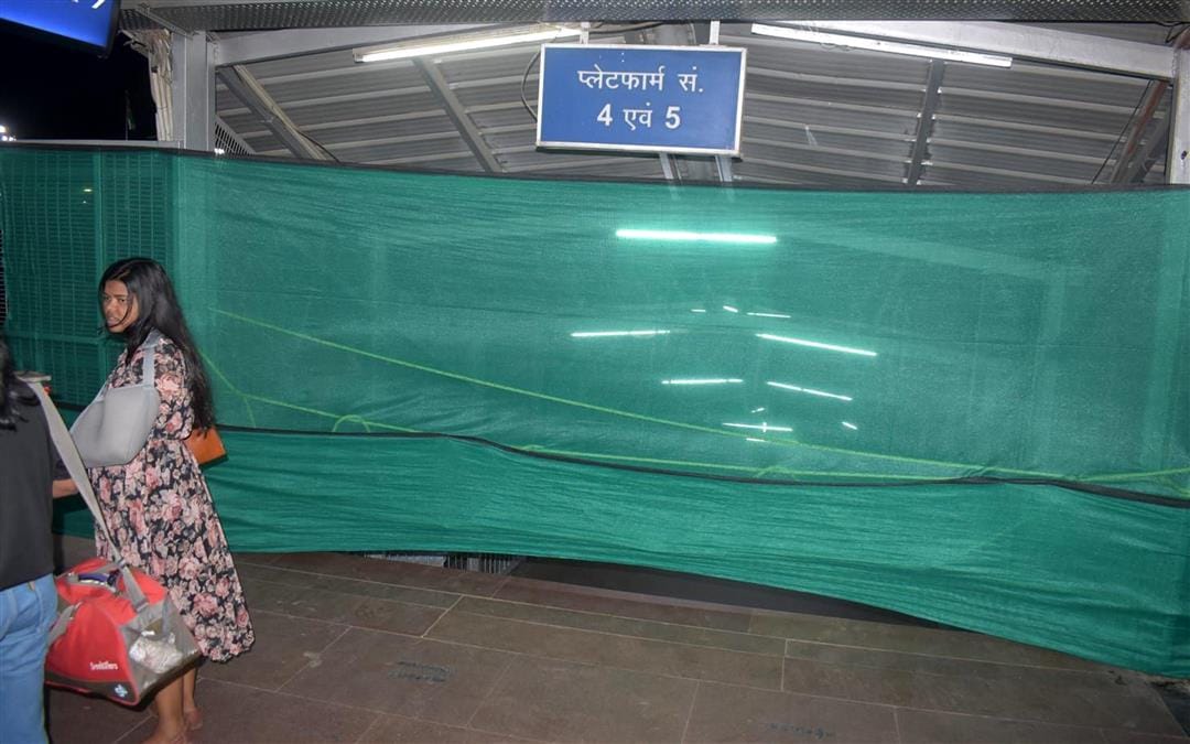 The public bridge at the junction was closed for the general public