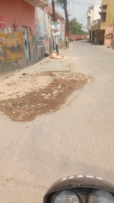 Roads and streets are in bad condition due to potholes created while laying gas pipeline