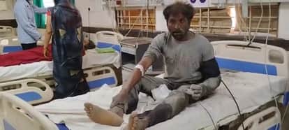 The roof of a multi-storey building under construction collapsed, four workers were buried under the debris