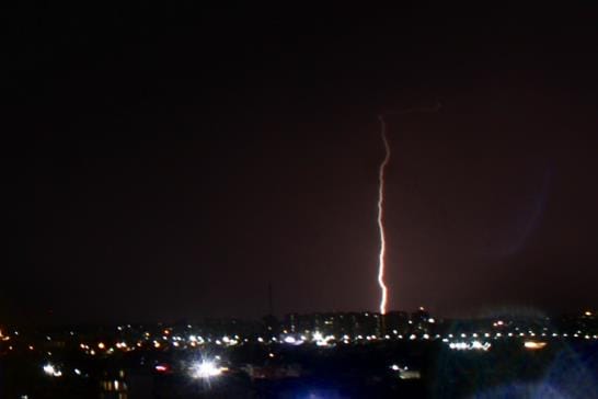 The weather got cold due to the sudden rain at night