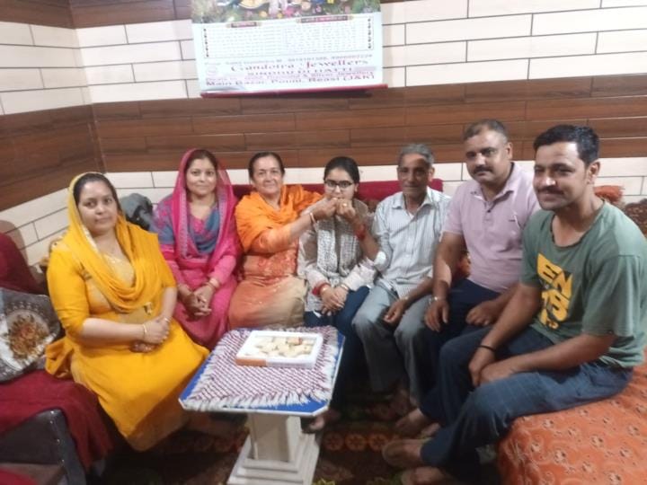 Hitakshi Top in Reasi in 12th Exam