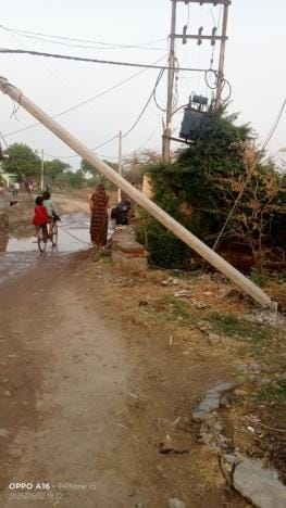 Electricity supply disrupted due to storm and rain