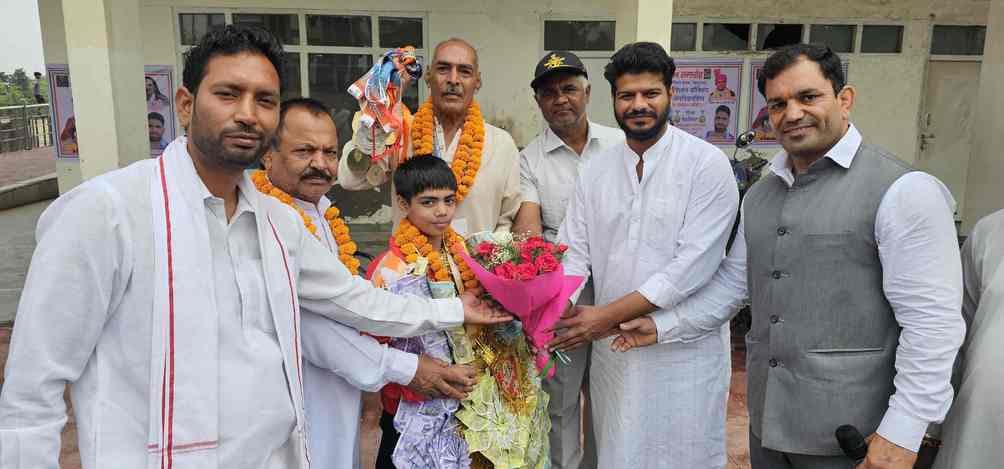 Medal winning player welcomed