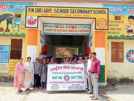Children took out a rally on Road Safety Day