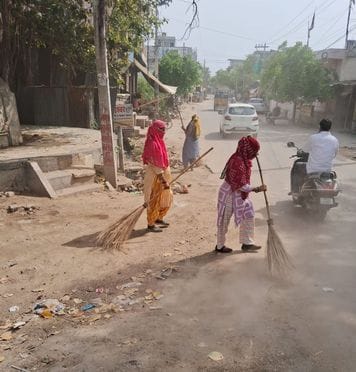 Cleanliness drive conducted in ward number eight