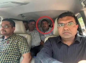 गुजरात पुलिस की गिरफ्त में लल्ला पठान।