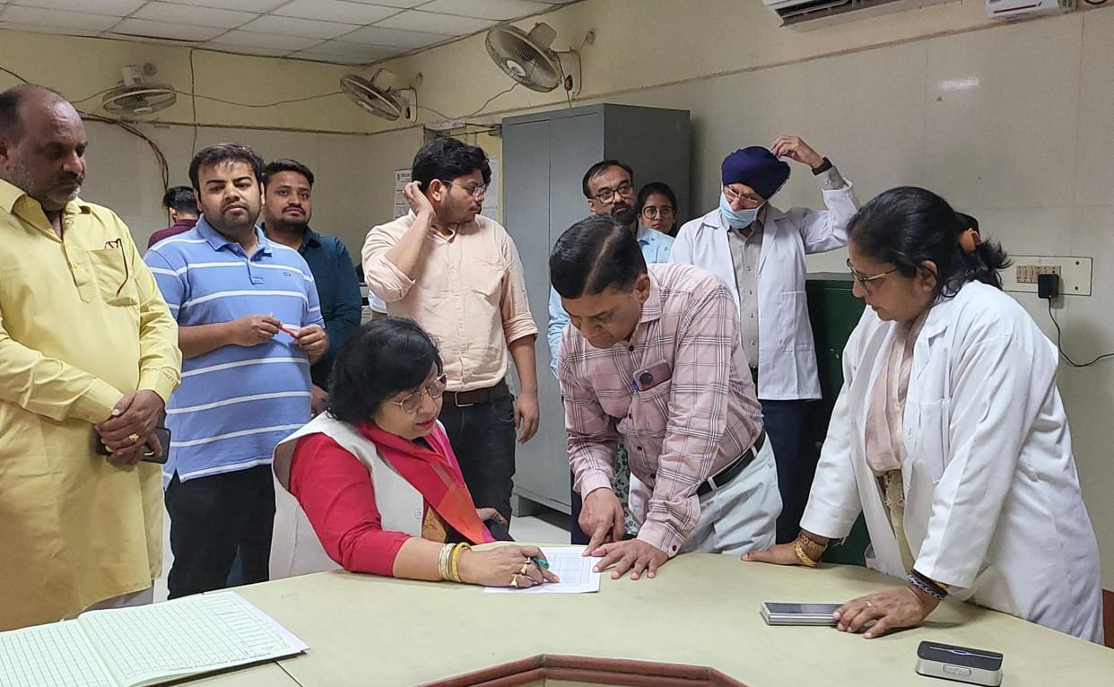 Eight outsiders found working in medical college