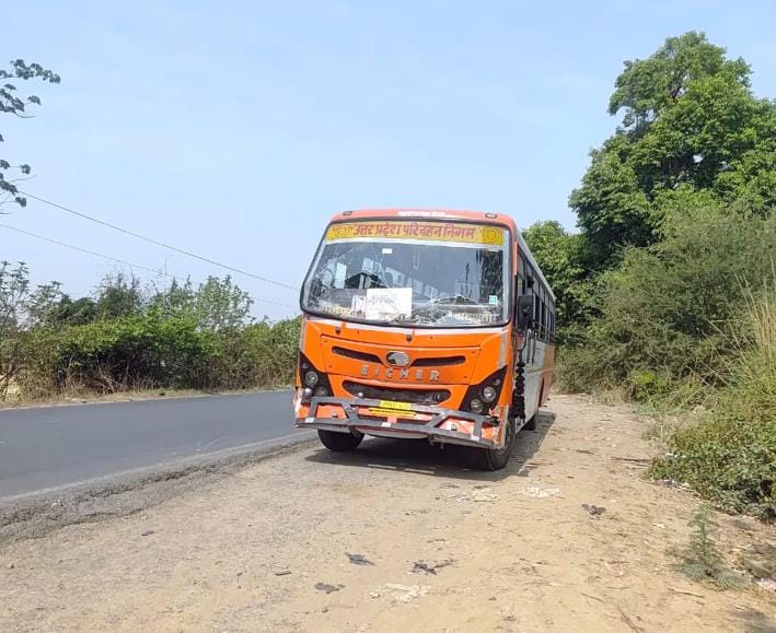 Bus and trailer collide on highway, driver and passenger injured