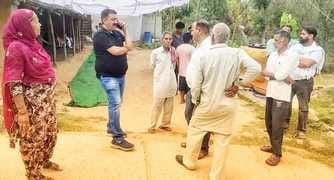 MLA Vivek took stock of the damage caused by the storm