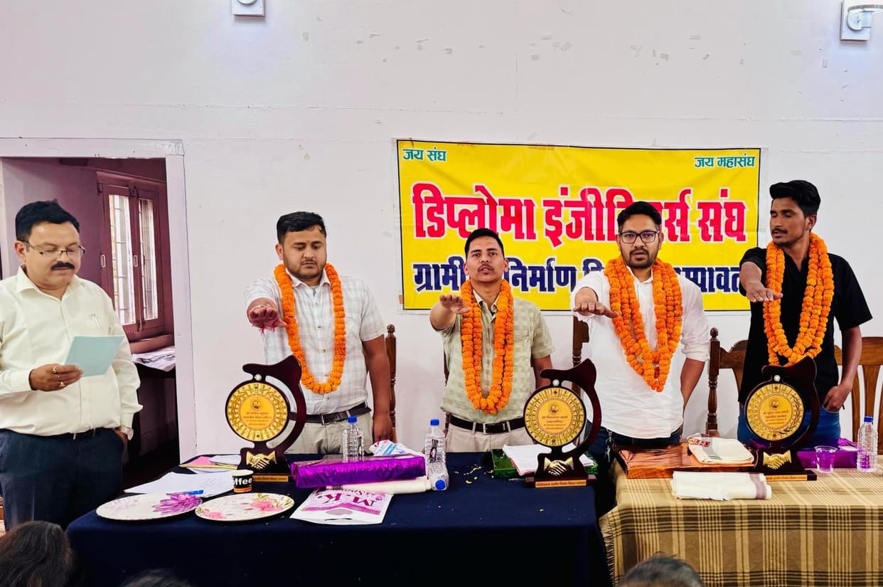 Sandeep became the district president of Diploma Engineers Association