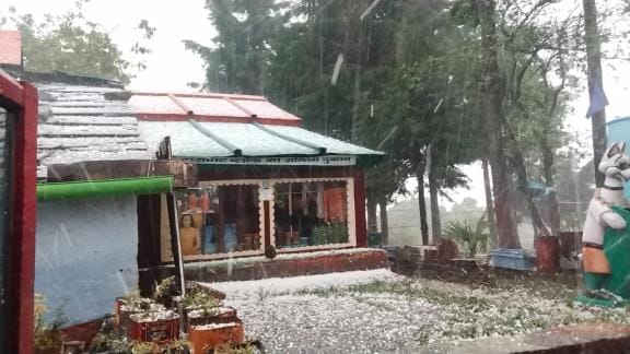 Rain in the district.