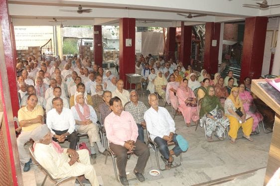 Kailash Chand elected president of Him Anchal Pensioners Union Block Amb for the fourth time