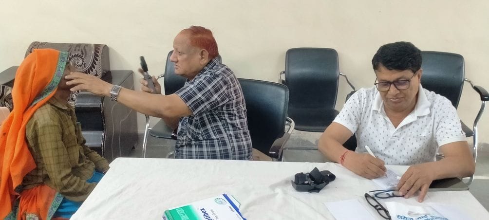 Eye checkup of 145 patients was done in the free heart checkup camp.