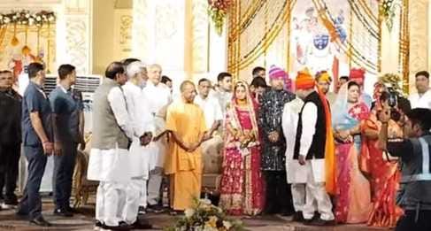 Celebrities and VVIP guests gathered at the reception of the Speaker's son