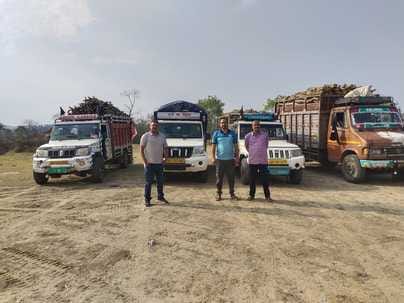 Four vehicles carrying banned species of wood seized in Punjab