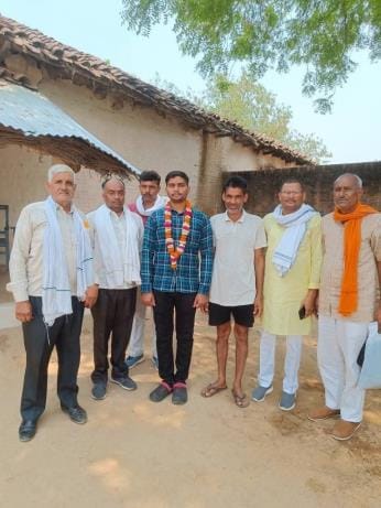 Celebrations in the village on the success of the youth
