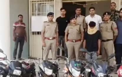 shivpuri-Police caught a bike thief, 10 bikes worth Rs 10 lakh recovered from one accused