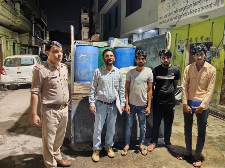 600 kg synthetic cheese seized, four arrested