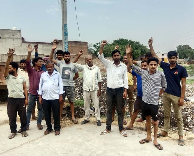 Villagers are upset due to lack of road to sub-centre, staged protest