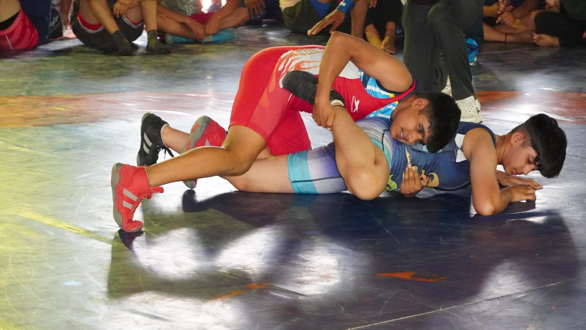 Harsh of Rohtak stood third in the 10 kg weight category