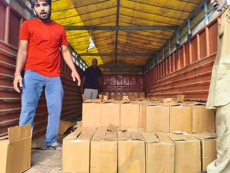 396 boxes of liquor seized from the house of two people in Balamb village, one arrested