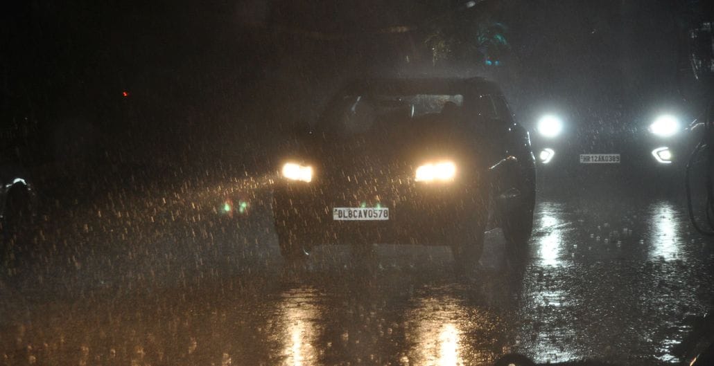 Sunshine during the day, heavy rain at night, then the wheat got wet