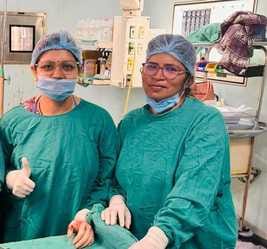 The menstrual layer of the girl was found closed, a way was made through operation
