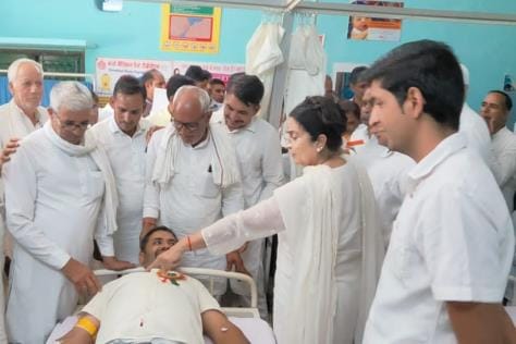 Blood donation camp in Bahal