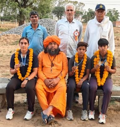 Seema Kaliraman won two gold medals in state athletics