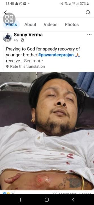 Hands raised for Pawandeep's speedy recovery