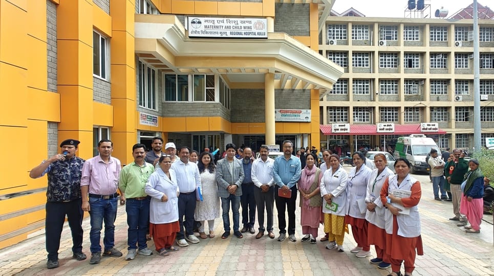 Inspection of the facilities available in the hospital