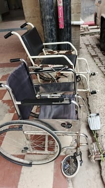 GMC's wheelchair is also waiting for the doctor
