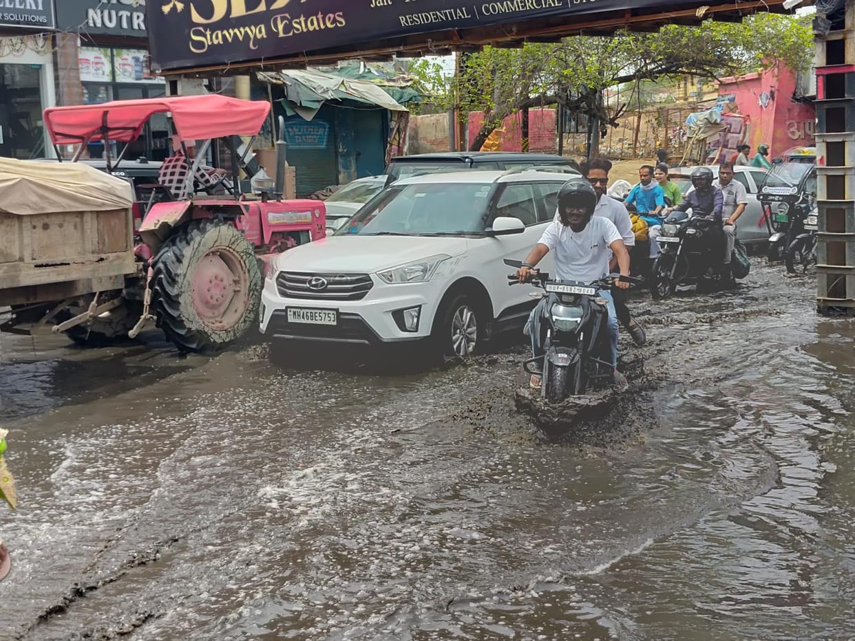 Water from the underpass is being drained out by making alternative arrangements