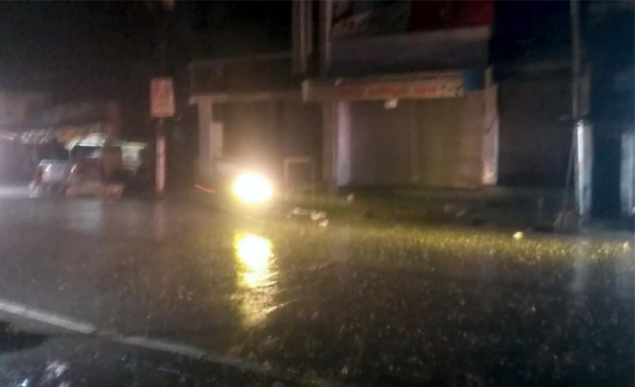 Weather changed in the evening, it rained in Kosi