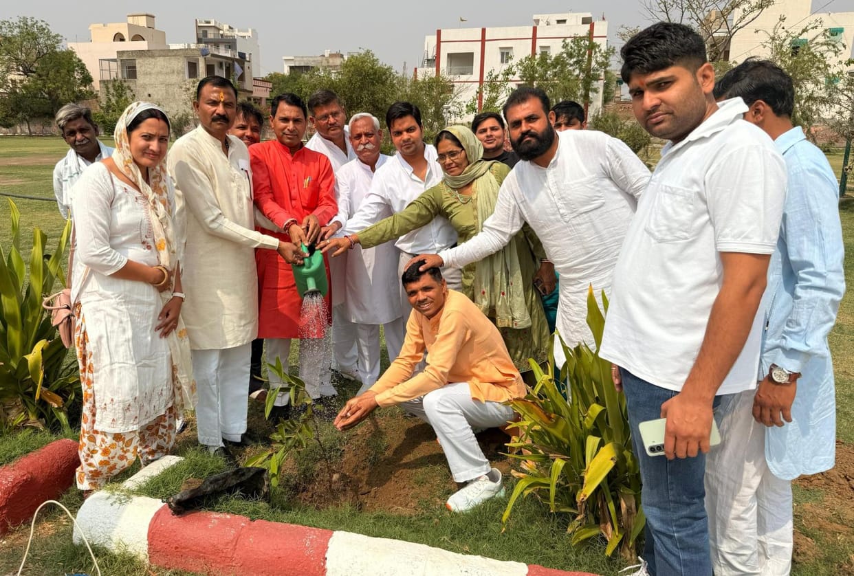 Councillors launched a one-day plantation campaign in Rose Garden